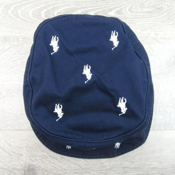Polo Ralph Lauren Embroidered Pony Bucket Hat Adult Size S/M Navy Blue White NEW - Picture 4 of 12